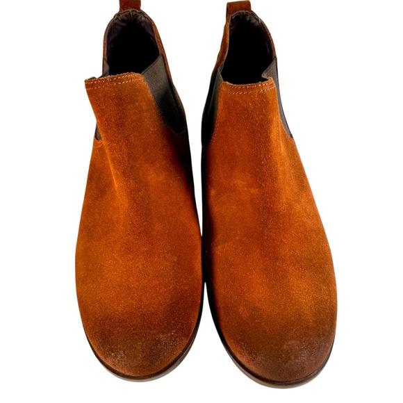 Salvia Cat Cognac Hydra Suede Waterproof Chelsea Boots Women’s Size 9.5 FLAWED - Picture 4 of 10